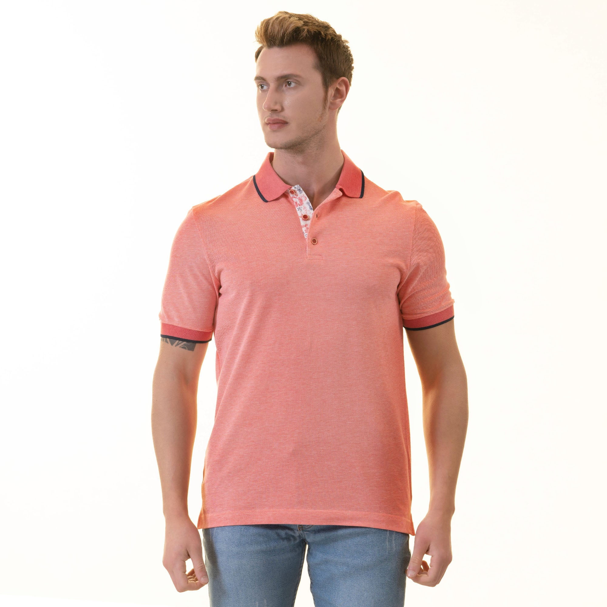 Ralph Lauren Chemise Rose Saumon Homme Chemise Ralph Lauren (XXL