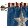 thumbnail image 5 of American Flag Kitchen Curtains,USA Fourth of July Independence Day Kitchen Valances Short Cafe Tier Curtains for Living Dining Room Decor Rod Pocket Window Drapes 24 Inch Length 2 Panels Set, 5 of 5