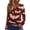 Light Brown, variant on Women Halloween Tops Long Sleeve Pumpkin Graphic T Shirts Loose Fit V Neck T-Shirts Halloween Costumes Gifts