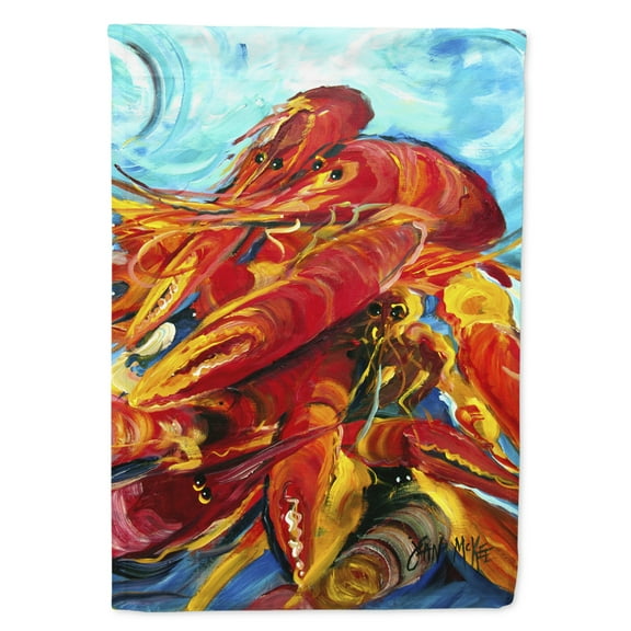 Carolines Treasures JMK1171CHF Crawfish Flag Canvas House Size  Large multicolor