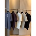thumbnail image 2 of Conjunto de negocios ligero de moda de verano con camisa polo de manga corta de punto con solapa para hombres, 2 of 5