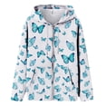 thumbnail image 2 of Sudadera con capucha de manga larga para mujer, informal, con capucha, para exteriores y chaquetas, a la moda, con estampado, de manga larga, con bolsillos, 2 of 4