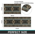 thumbnail image 6 of Southwestern Country Tribe Kitchen Rugs and Mats Set of 2,Rio Grande Ebony Kitchen Decor Rubber Backing Non-Slip Absorbent Kitchen Mats for Sink,Waterproof Runner Rug for Laundry Room, 6 of 6