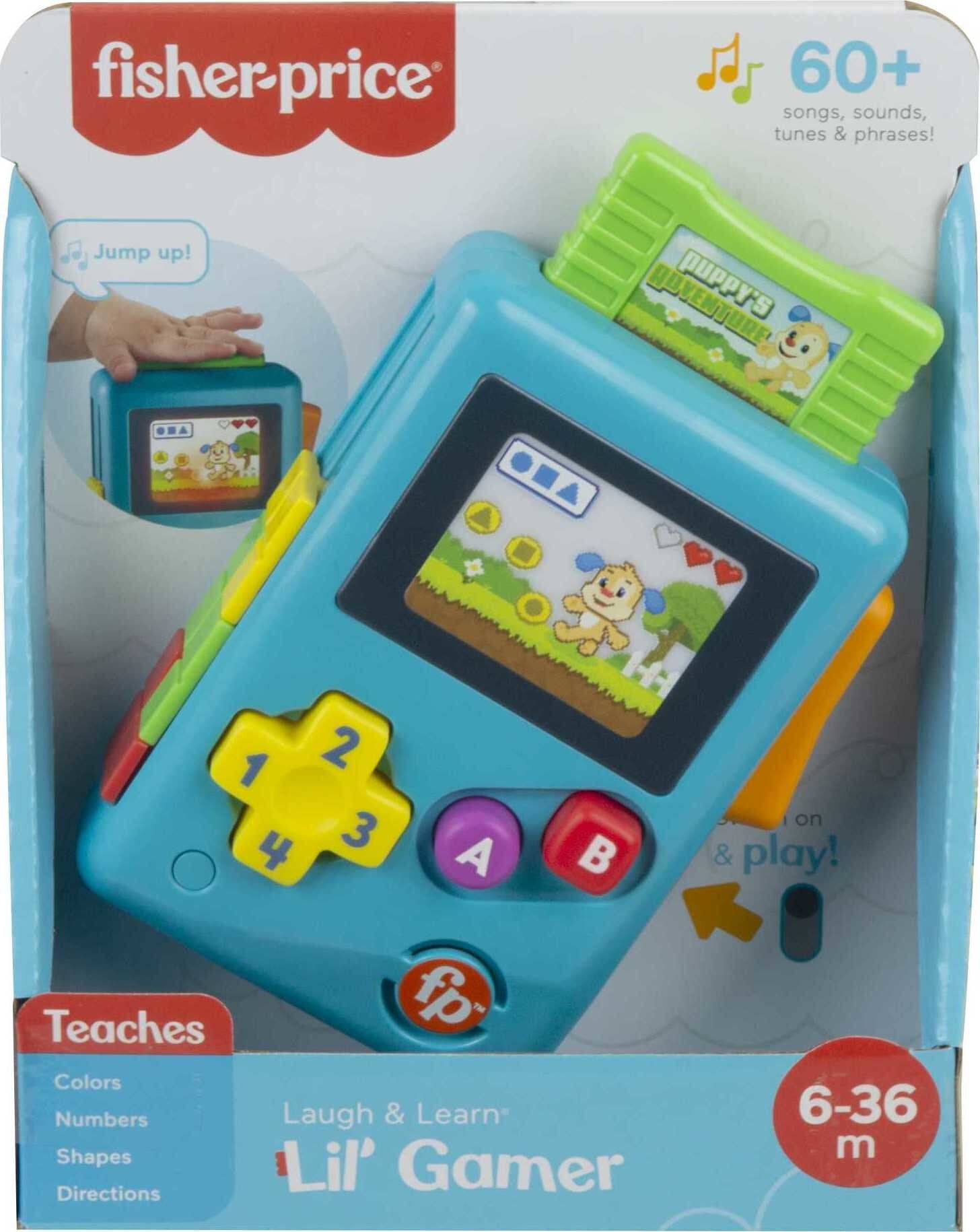 Fisher-Price Laugh & Learn Lil’ Gamer Pretend Video Game Learning Toy for Infants & Toddlers
