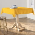 thumbnail image 2 of LA Linen TCpop58x58-YellowDrkP47 Nappe Carrée en Popeline de Polyester Jaune Foncé - 58 x 58 Po., 2 of 2