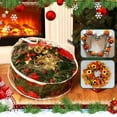 thumbnail image 3 of [Left wind] Xmas Wreath Plastic Storage Bags Christmas Clear Wreath Storage Bags Xmas Container with Dual Zippers and Handles Case for Seasonal Holiday Garland,24inch, 3 of 6