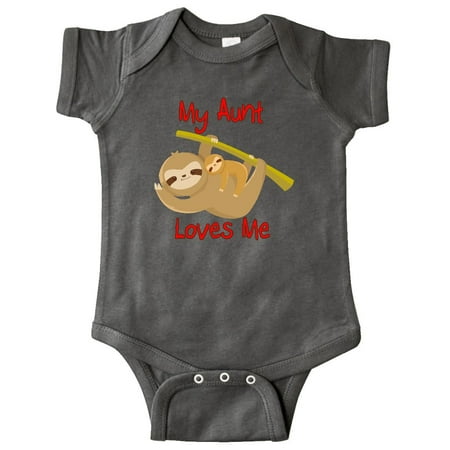 Baby Pink Creeper - My Aunt Loves Me Sloth Infant Creeper