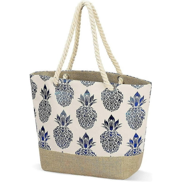 Beach Bag For Women Pool Bag Waterproof Large Beach Tote Bag With Zipper Summer Vacation