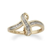 Diamond Swirl Fashion Ring, Size 6