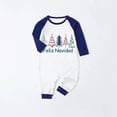 thumbnail image 2 of Pijama familiar a juego de Navidad, hermoso árbol, azul, 2 of 3