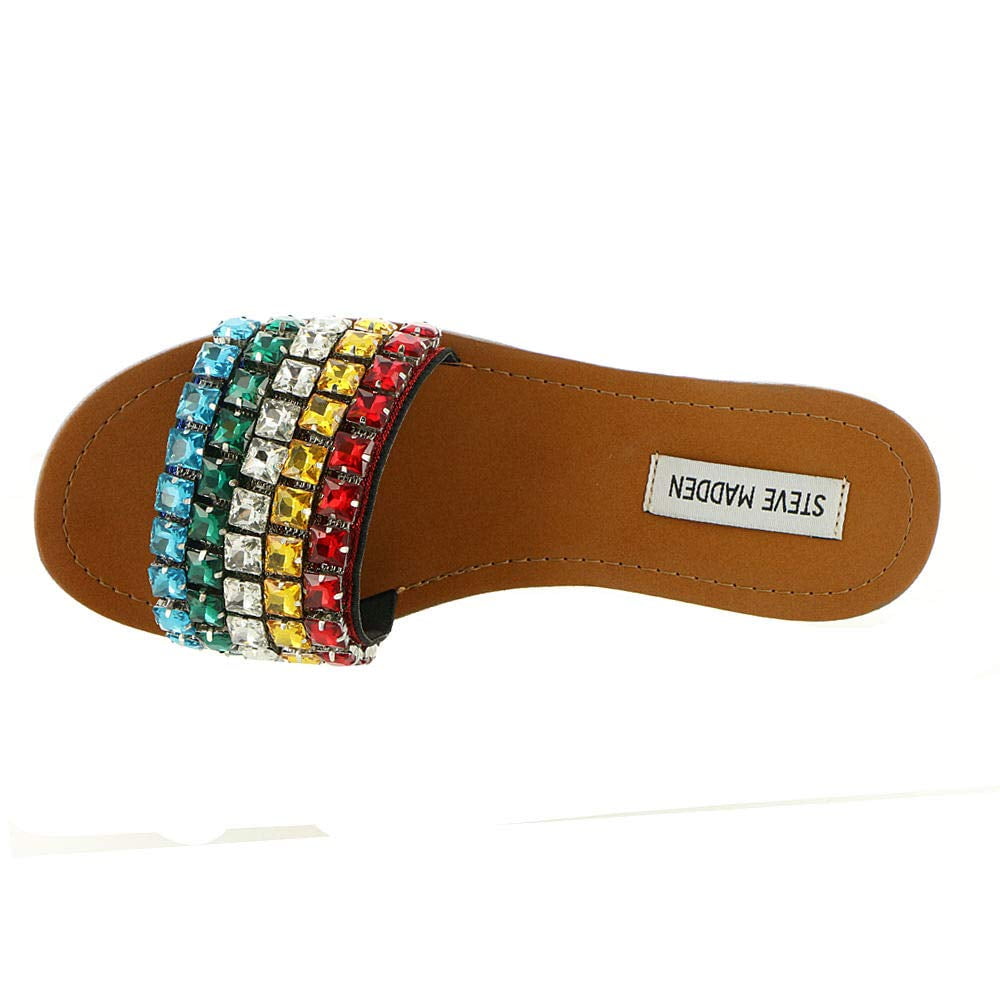 steve madden rainbow slides