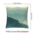 thumbnail image 4 of nygtbtfer Decorative Cushion Cover Pillowcase Sky High Mountain Morning Time Spring Natural Nature Green Outdoor Scenery Design Tourism Soft Throw Pillows Covers 20x20in, 4 of 7