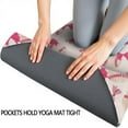 thumbnail image 3 of Pink Bows and Baseballs Pattern Hot Yoga Mat Towel Non Slip for Hot Yoga - Quick-Drying Yoga Mat Cover with 4 Corner Pockets with Travel Bag - Hot Yoga Towel Non Slip 70"x26", 3 of 6