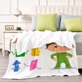 thumbnail image 4 of Charlie y las Formas anti-pilling, suave, ligera, esponjosa y acogedora de lujo para hogar y cocina – Perfecta para niños y adultos,120X180cm, 4 of 6
