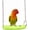 B, 1PCS, variant on Hanging Swing Toy for Bird Cage, Cute Caterpillar Shape Swing Toys for Parrots Fun Platform Perch for Lovebird Budgie Conure Cockatiel, Cage Decoration