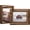 Carbonized Brown, variant on 2 Pack 4x6 Rotating Floating Picture Frames,Double-Sided Display with HD Glass Front Wooden Distressed Frame for Vertical or Horizontal Tabletop Display, Black