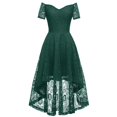 thumbnail image 1 of WEAIXIMIUNG Robes Tendance pour Invitées de Mariage pour Femmes Printemps 2024 Grande Taille Robe Épaules Dénudées Asymétrique Robe de Cocktail de Mariage Rouge P, 1 of 4