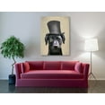 thumbnail image 3 of Epic Graffiti 'Black Labrador, Formal Hound and Hat' by Fab Funky, Canvas Wall Art, 40"x54", 3 of 3