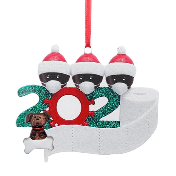 onlyliua Ofertas Del Día de Hoy Adorno de Familia Sobreviviente Personalizado con Arte de Hierro, Decoración Navideña de 2020