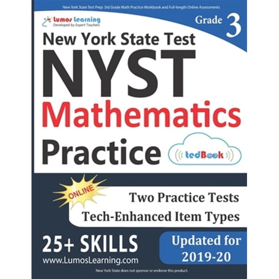 Pre-Owned New York State Test Prep: 3rd Grade Math Practice Workbook and Full-length Online Assessments: NYST Study Guide Paperback