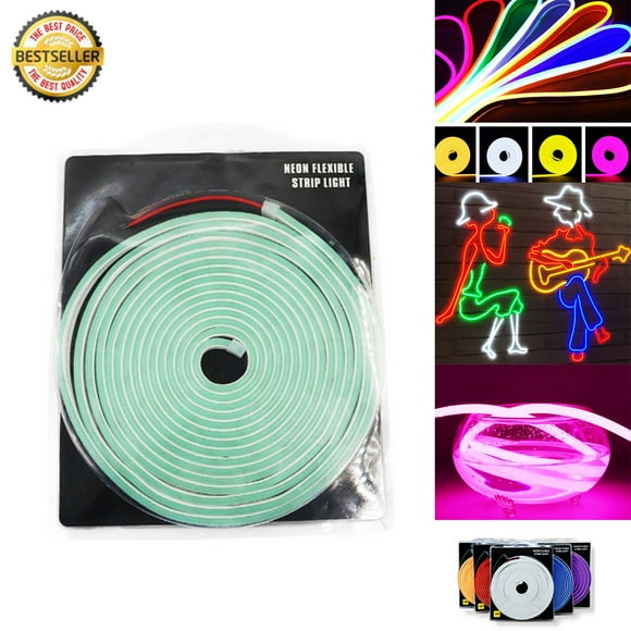 Flexible LED Strip Waterproof  Neon Lights SMD2835 Silicone Tape 5m Length 12VDC