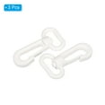 thumbnail image 3 of Plastic Swivel Snap Hook Rotary Lobster Clasp Buckle for Backpack Luggage Webbing Strap, Cream, 3 Pack, 3 of 6