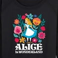 thumbnail image 3 of Alice In Wonderland - Wonderland Flowers - Women's Lightweight French Terry Long Sleeve Shirt, 3 of 5