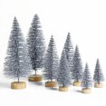 thumbnail image 2 of 8 Pcs Mini Arbres de Noël Pin Enneigé Décoration de Fête, 2 of 9