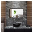 thumbnail image 2 of 16 x 24 Inch Bathroom Mirror, Rectangle Decorative Wall Mounted Bathroom Vanity Mirror with Metal Frame, Small Wall Mirror for Bathroom, Living Room or Bedroom, Black 24"L x 16"W, 2 of 9