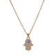 thumbnail image 1 of Evil Eye Necklace Third Eye Necklace and Hamsa Hand Necklace, Lucky Pendant Jewelry Gift for Women Girlfriends, 1 of 5