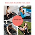 thumbnail image 7 of Black Morocco Yoga Towel for Hot Yoga Non Slip, Geometric Leaf Diamond Lattice Abstract Yoga Mat Towel Absorbent Yoga Sweat Towels Microfiber Hot Yoga Blanket for Bikram Pilates 26"x74", 7 of 7