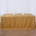 thumbnail image 2 of Efavormart 6FT Fitted Gold Polyester Rectangular Table Cover for Wedding Party Dining Banquet Events Restaurant Kitchen Home & Multi-Use, 2 of 11