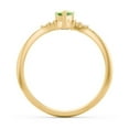 thumbnail image 4 of Birthstone Heart Ring with Shoulder Accents - Peridot (August), 4 of 4