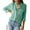 Green, variant on Charmo Striped Button Down Blouses Shirts for Womens Dress Shirts Long Sleeve Collared Blouses Work Business Casual Tops
