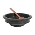 thumbnail image 3 of Clay Pottery Mud Pot With Lid For Cooking & Serving Unglazed - Black, 1 Liter | Earthen Handi With Lid, 3 of 5
