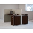thumbnail image 6 of Easy Office 60W Two Person Straight Desk Office Suite in Mocha Cherry, 6 of 6