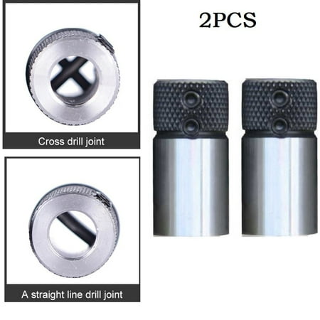 

BCLONG 2PCS Woodworking Drill Row Cross Sleeve Clamp Drill Base DrilL Rig Collet Chuck