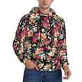 thumbnail image 2 of Goofa Many Kind Of Flowers for Men's Hooded Sweatshirt - Lightweight Pullover Hoodie with Kangaroo Pocket, Perfect for Everyday Wear-X-Large, 2 of 7