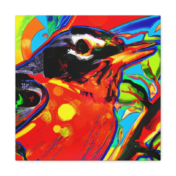 American Robin Pop Art - Canvas
