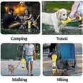 thumbnail image 3 of Botella de agua para perros para paseos al aire libre, senderismo, viajes, dispensador de agua portátil para mascotas a prueba de fugas 4 en 1, diseño desmontable, combinación para beber agua., 3 of 5
