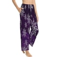 thumbnail image 2 of Bingfone Pajamas For Women,Snowflake Gradient Purple Pajama Pants With Pockets-X-Large, 2 of 9