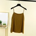 thumbnail image 5 of IWRICH Women's Tank Tops Built in Bra Spaghetti Strap Camisole Tops Summer Undershirts Tanks with Shelf Bras Going out Camis Yellow XL, 5 of 9