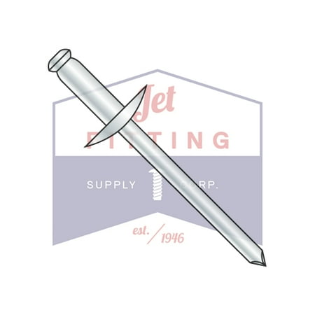 

1/8 Blind Rivets | All Steel | Large Flange Head | Body: Carbon Steel Zinc | Mandrel: Carbon Steel (Quantity: 6000)