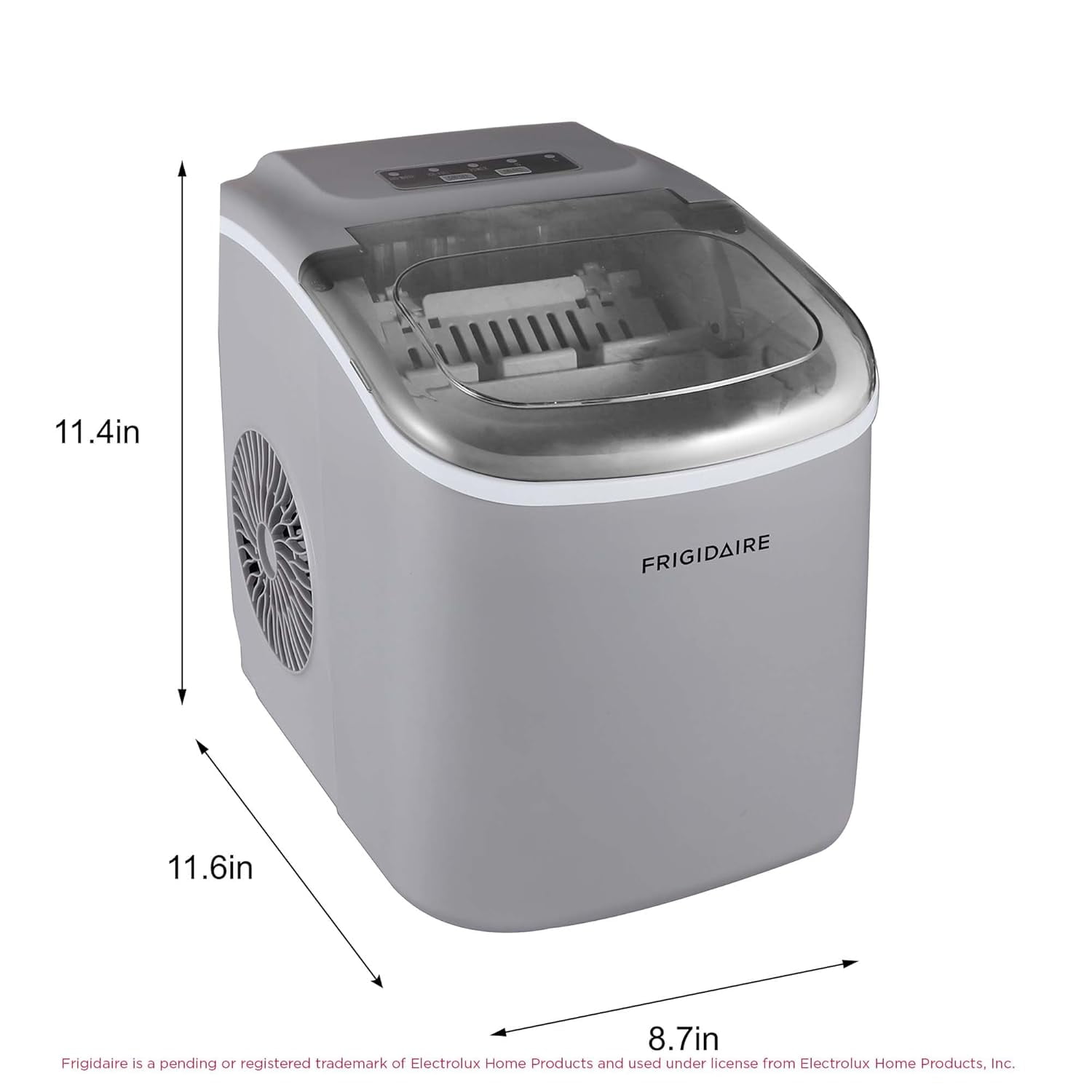 Compact Countertop Ice Maker, 26 lb per Day, Black