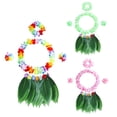 thumbnail image 3 of Soidarity Juego de 5 unidades de de hierbas de diseño Simple, traje de baile de hojas tropicales, faldas, tocado, corona, accesorio para banquete Deportes acuáticos Vistoso Soidarity  OD030812-01, 3 of 6