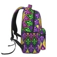 thumbnail image 3 of Fotbe Mardi Gras4 Pattern Casual Backpack for School, Travel, and Outdoor Activities - Durable, Lightweight, and Comfortable, 3 of 5