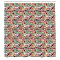 thumbnail image 3 of Hipster Shower Curtain, Funky Pattern with Various Hipster Elements Urban Subculture Clothes Accessories, Fabric Bathroom Set with Hooks, 69W X 75L Inches Long, Multicolor, by Ambesonne, 3 of 3