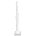 thumbnail image 6 of 17" x 16" White Resin Coral Sculpture with Clear Resin Base, by DecMode, 6 of 8