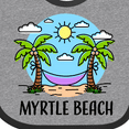 thumbnail image 4 of Inktastic Summer Vacation in Myrtle Beach Boys or Girls Baby Bib, 4 of 4