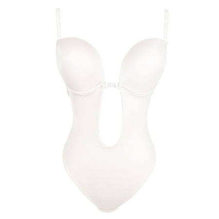 Women Shapewear Backless Body Bra Shaper Womens Plus Size Plunge Invishaper Low Back Thong Bodysuits Open Crotch Daily Use